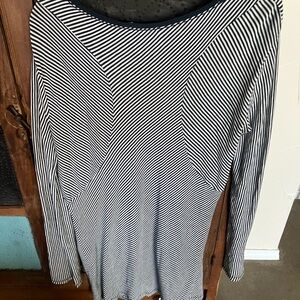 Rag and Bone French T Striped Navy and White Women's Dress